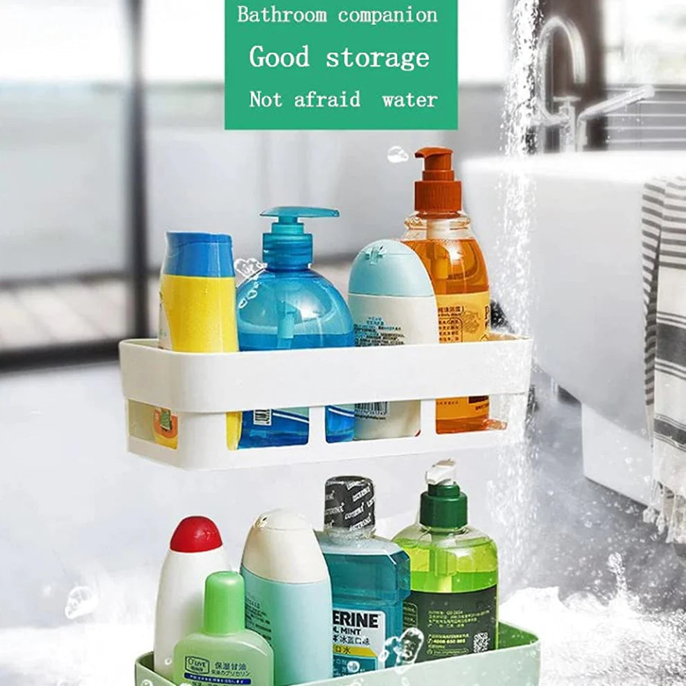 ABS Plastic Shower Corner Shelf Rack