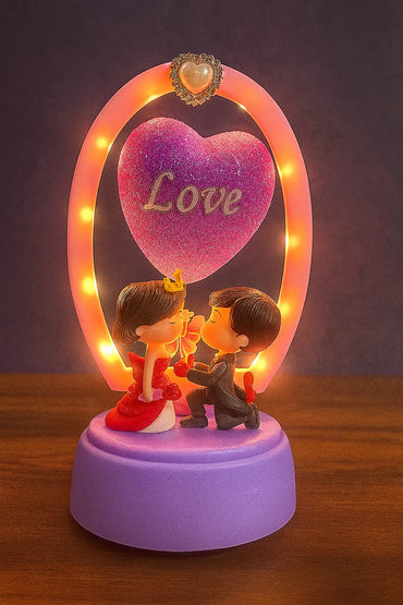 LED Love Balloon Couple Figurine Showpiece | Shop It Chennai