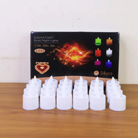 Blue LED Tea Light Candles (24 Pc)