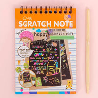 Crafts Rainbow Art Scratch Paper Book