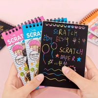 Crafts Rainbow Art Scratch Paper Book