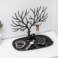 Deer Shaped Jewelry Display Holder Earring Necklace Holder Organizer
