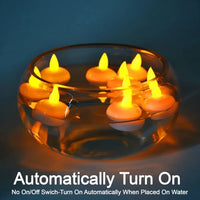 Flameless LED Floating Candles - Set of 12