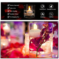 Flameless LED Floating Candles - Set of 12