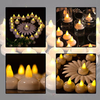 Flameless LED Floating Candles - Set of 12