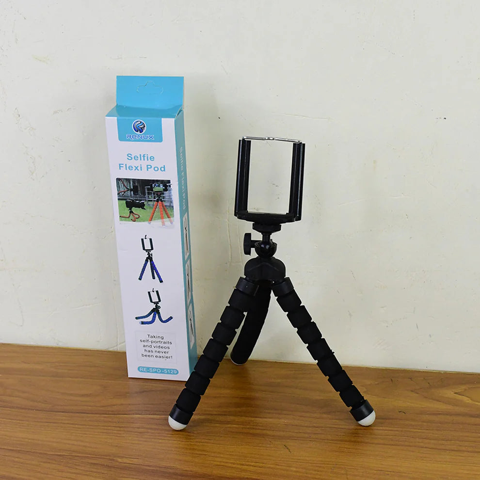 Flexible Mini Table Top Tripod Stand with Adjustable Mobile Holder