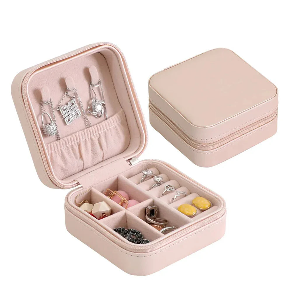 Compact Jewelry Box for Women - Palm Size