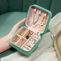 Compact Jewelry Box for Women - Palm Size