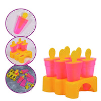 Kulfi Maker Moulds Set Plastic Set of 6 pcs For Freezer Use