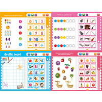 Interactive Kids Learning Book - Designed To Teach Alphabets, Numbers, Animals, Colors And More.