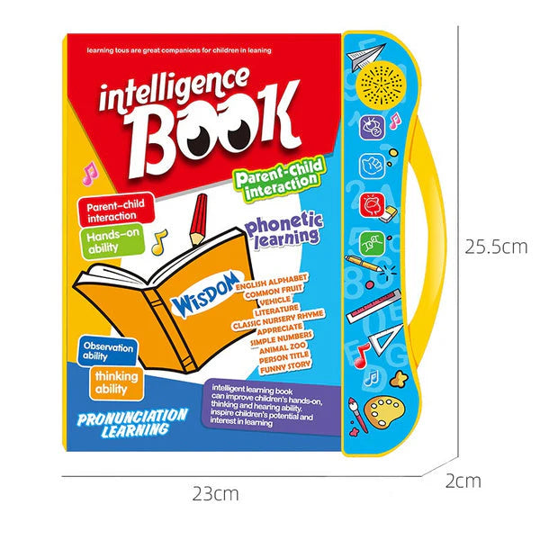 Interactive Kids Learning Book - Designed To Teach Alphabets, Numbers, Animals, Colors And More.