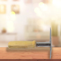 Square Shape Stainless Steel Potato Masher With Wooden Handle