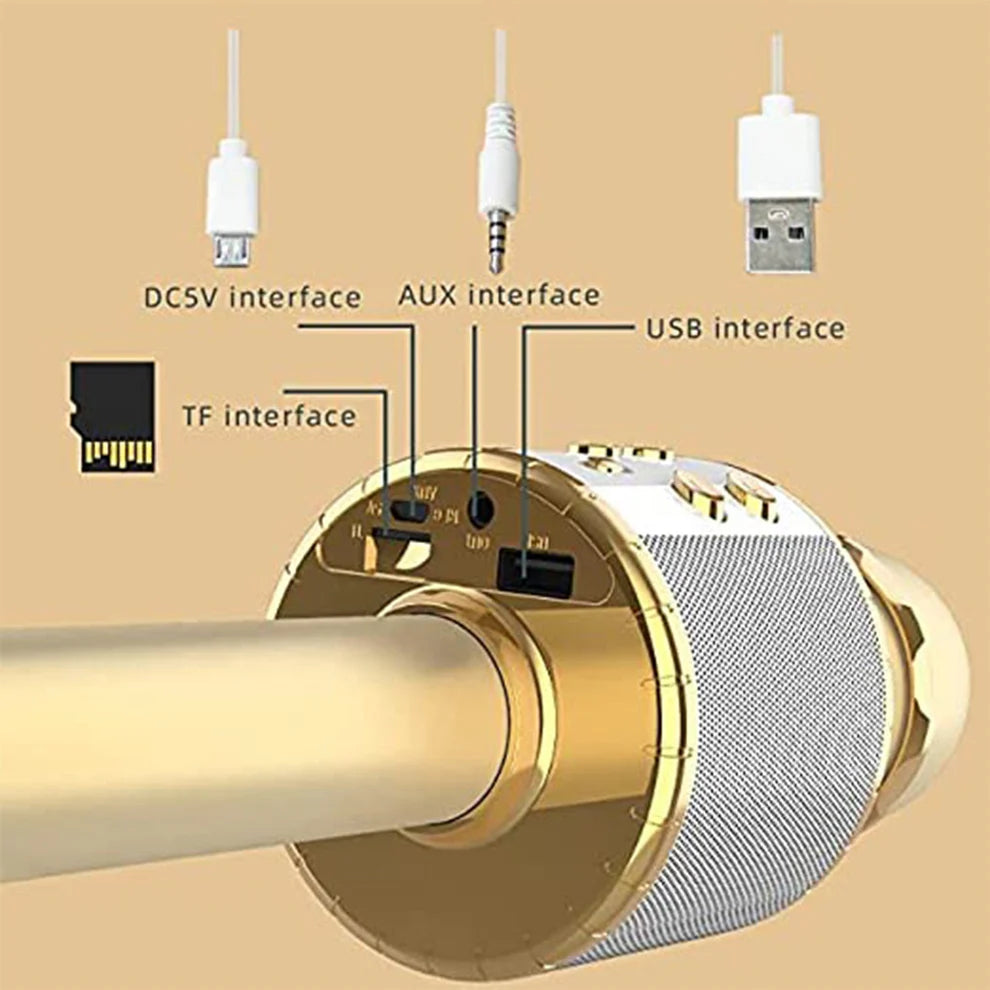 Wireless Bluetooth Karaoke Microphone