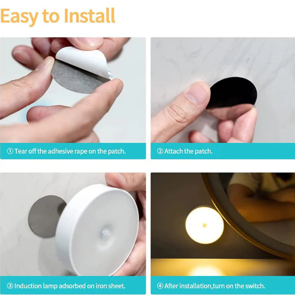 Round Shape LED Motion Sensor Induction Light